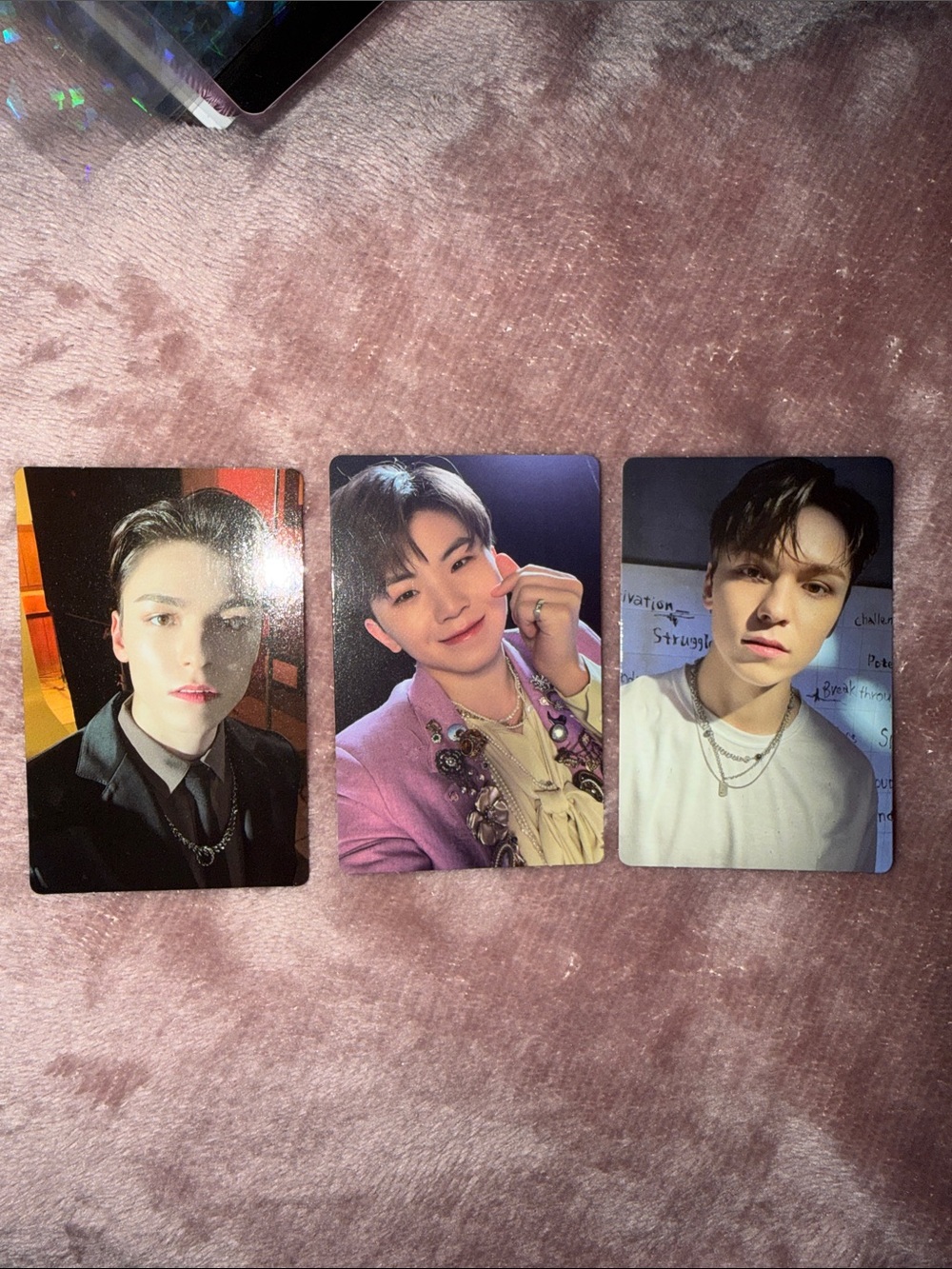 Seventeen photocard set Woozi and Vernon from Attaca and Face the Sun